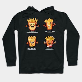 kawaii french fries T-Shirt cute potatofood funny Hoodie